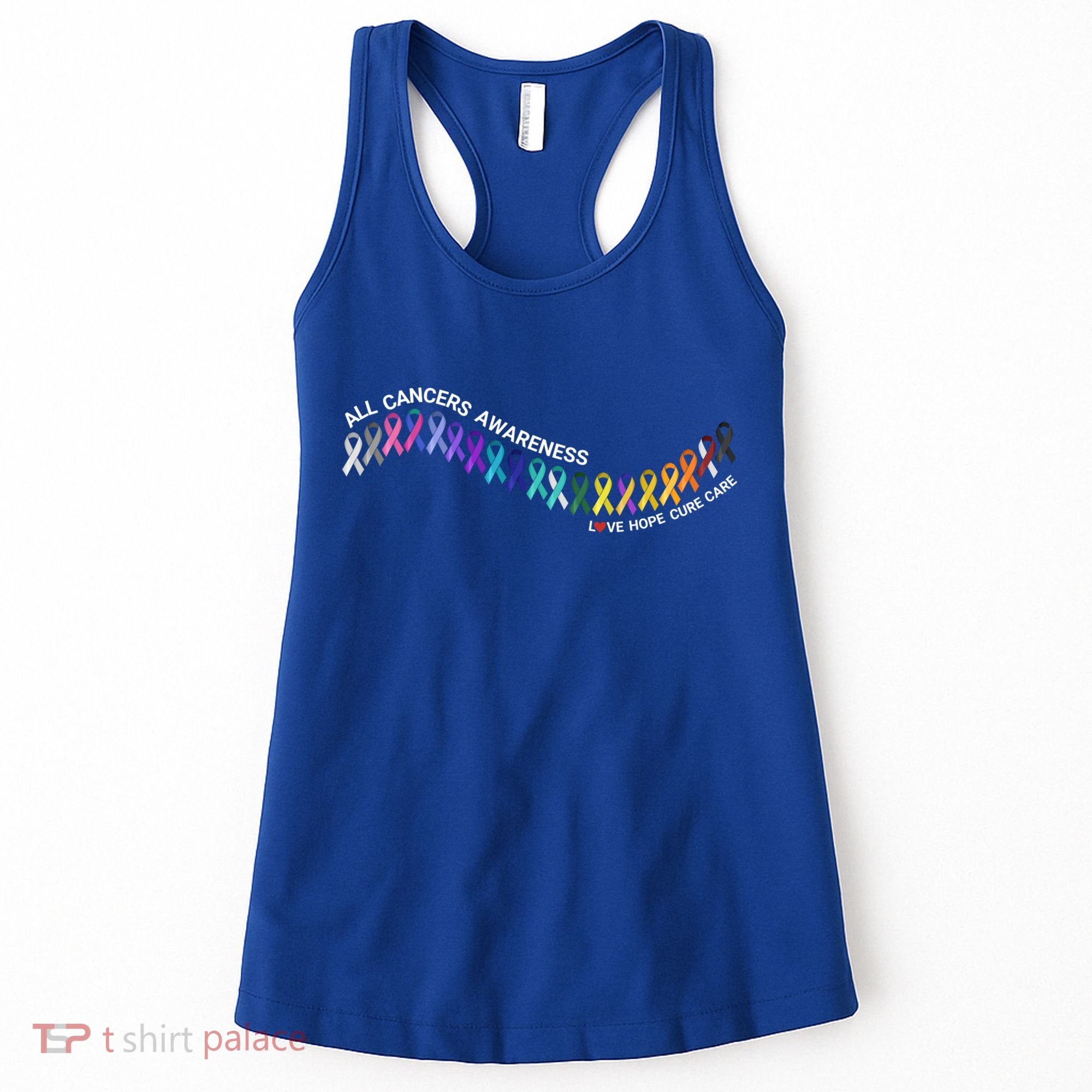 All Cancers Awareness All Cancer Matters Cancer Ribbons Gift Women's Tank Top