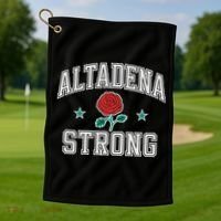 Altadena California Altadena Strong Golf Towel thumb 1