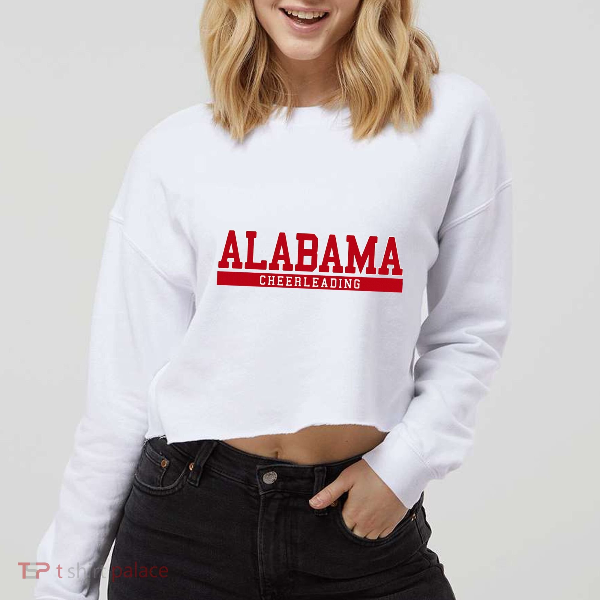 Alabama Cheerleading Cropped Pullover Crew