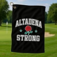 Altadena California Altadena Strong Gifts Golf Towel thumb 1
