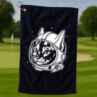 Astro Cat Golf Towel thumb 1