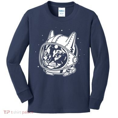 Astro Cat Kids Long Sleeve Shirt