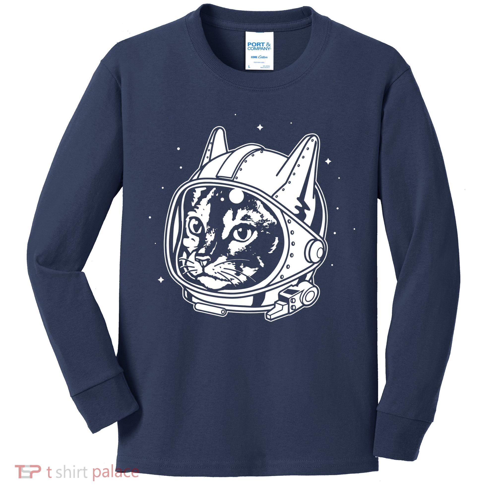 Astro Cat Kids Long Sleeve Shirt