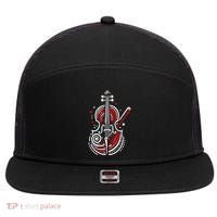 Artistic Cello 7 Panel Mesh Trucker Snapback Hat thumb 0