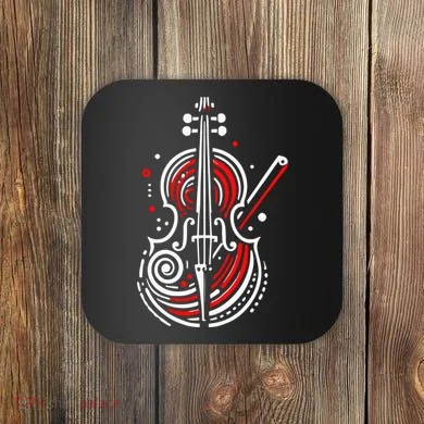 Artistic Cello Coaster