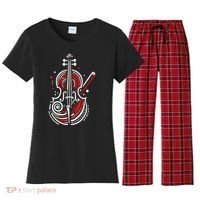 Artistic Cello Women's Flannel Pajama Set thumb 0