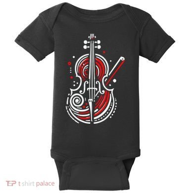 Artistic Cello Baby Bodysuit