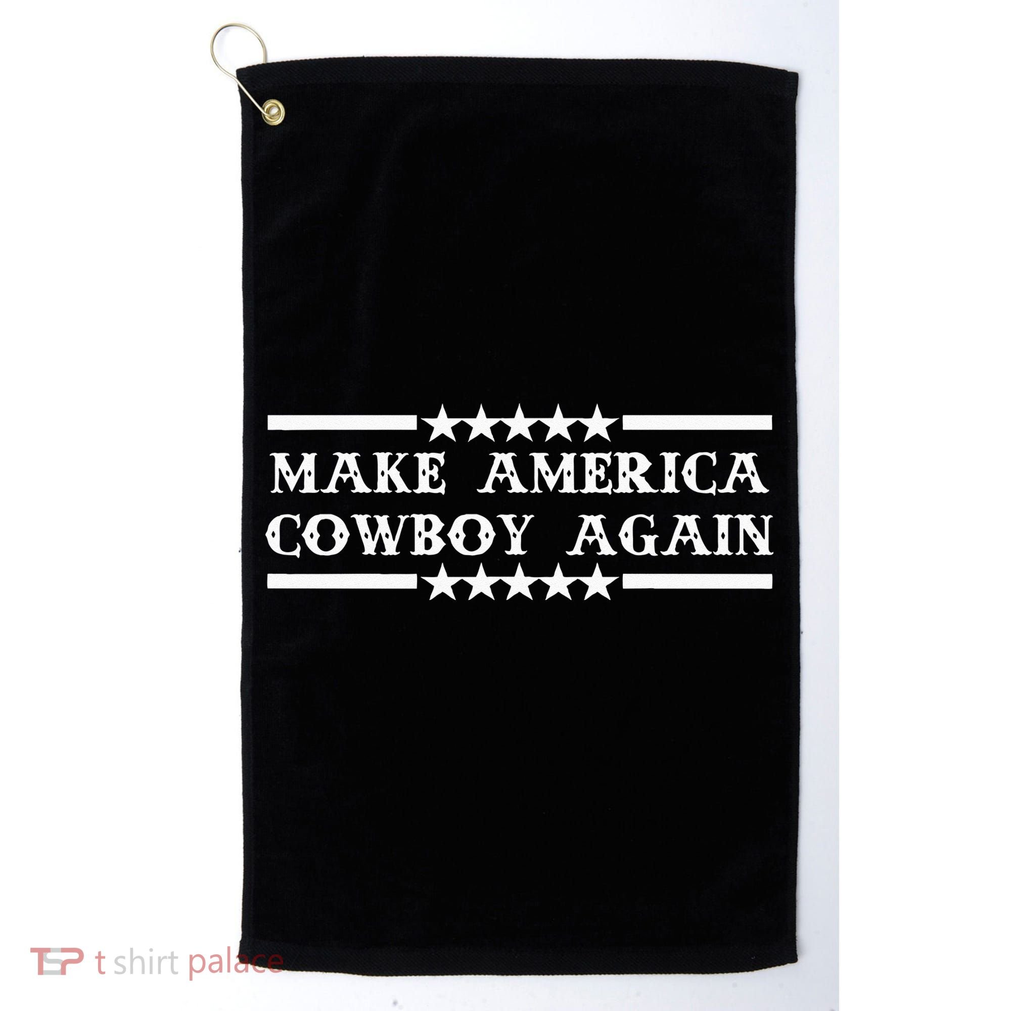 America Cowboy Again Western Rodeo Golf Towel
