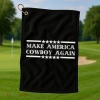 America Cowboy Again Western Rodeo Golf Towel thumb 1