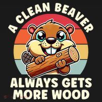 A Clean Beaver Always Gets More Wood Adult Humor Ornament thumb 1