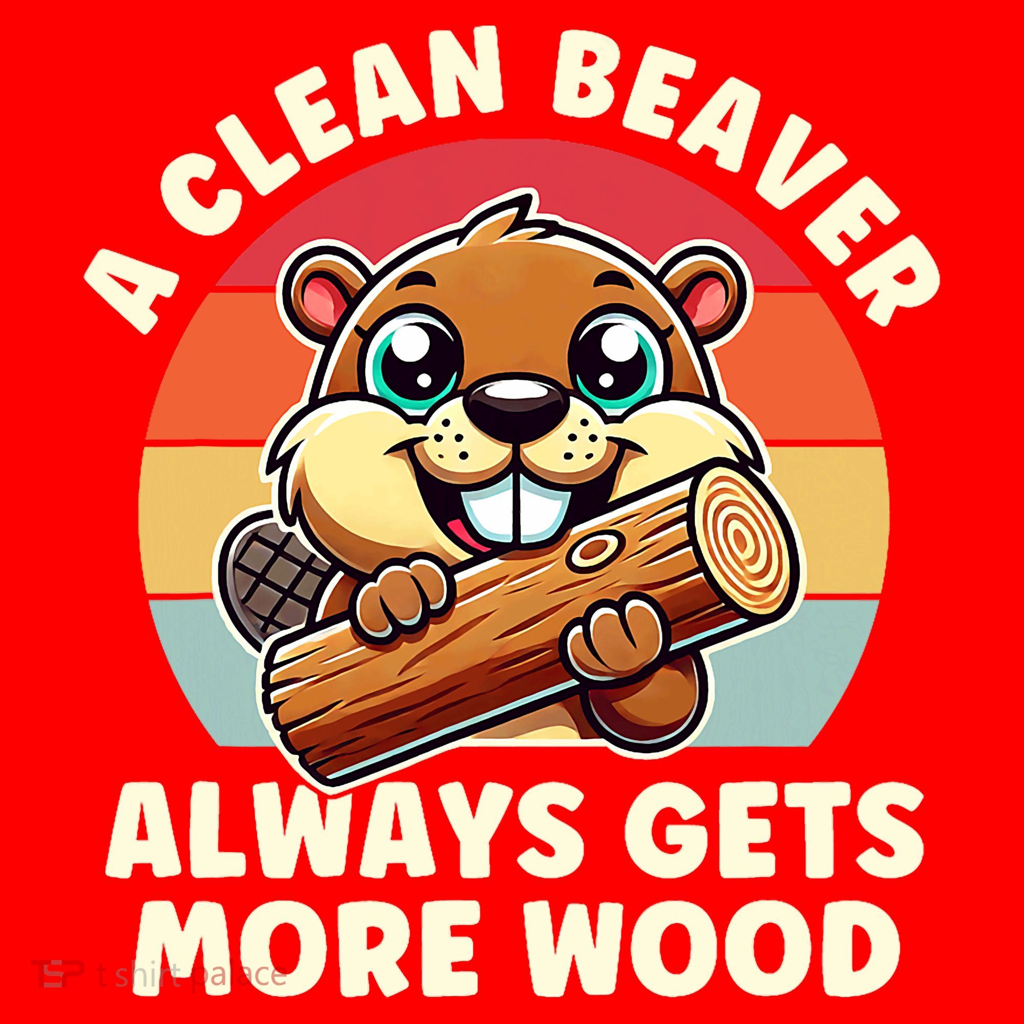 A Clean Beaver Always Gets More Wood Adult Humor Santa Hat