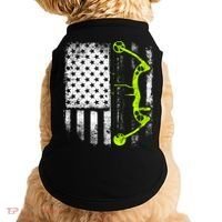 Archery Compound Bow Usa Flag Gift Doggie Tank thumb 0
