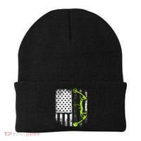 Archery Compound Bow Usa Flag Gift Beanie thumb 0