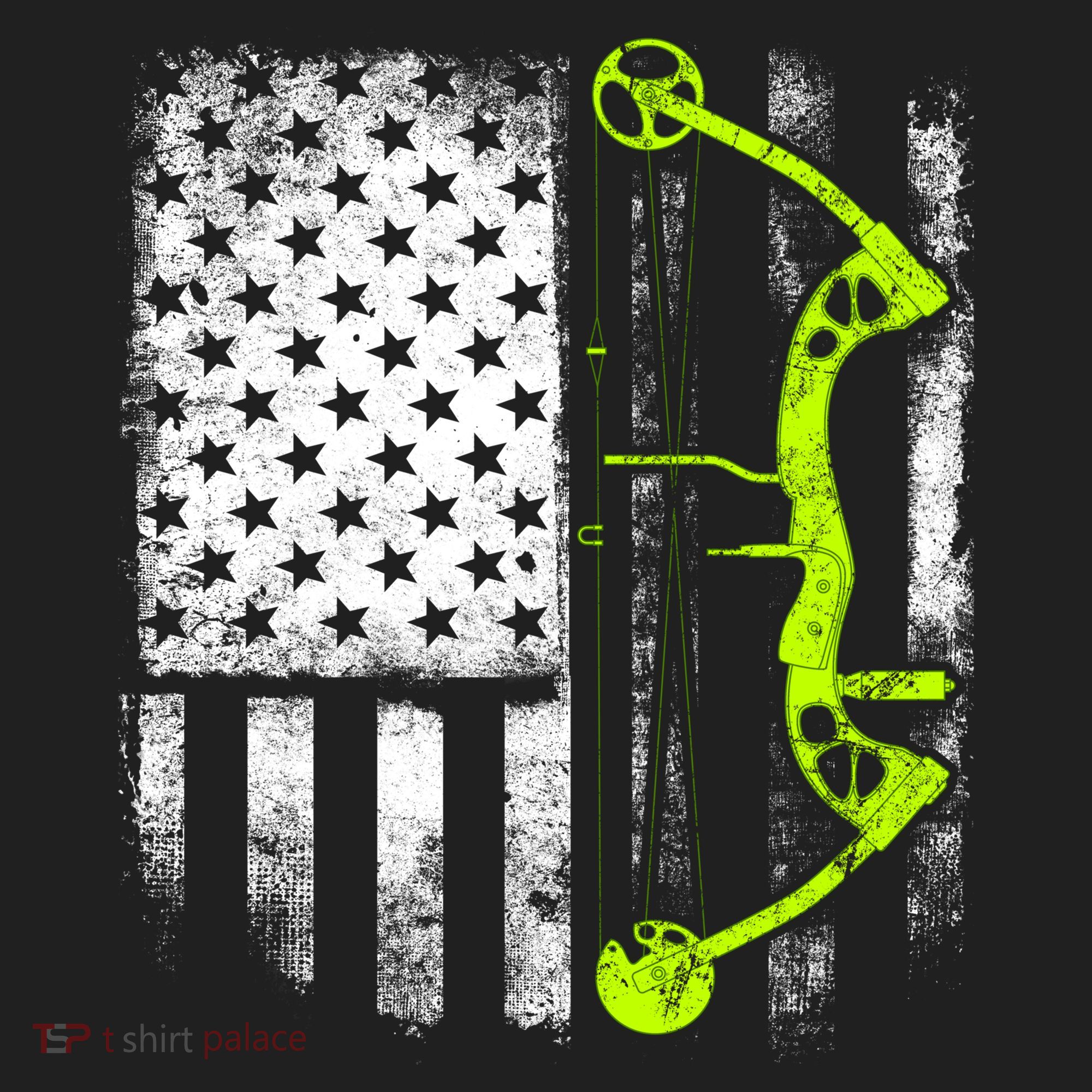 Archery Compound Bow Usa Flag Gift Beanie