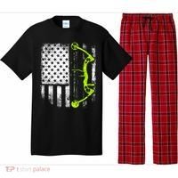 Archery Compound Bow Usa Flag Gift Pajama Set thumb 0