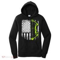 Archery Compound Bow Usa Flag Gift Women's Hoodie thumb 0