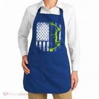 Archery Compound Bow Usa Flag Gift Apron thumb 2