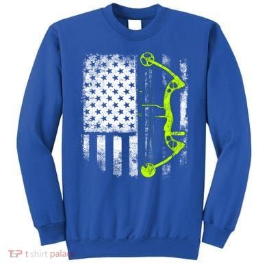 Archery Compound Bow Usa Flag Gift Sweatshirt
