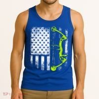 Archery Compound Bow Usa Flag Gift Tank Top thumb 3