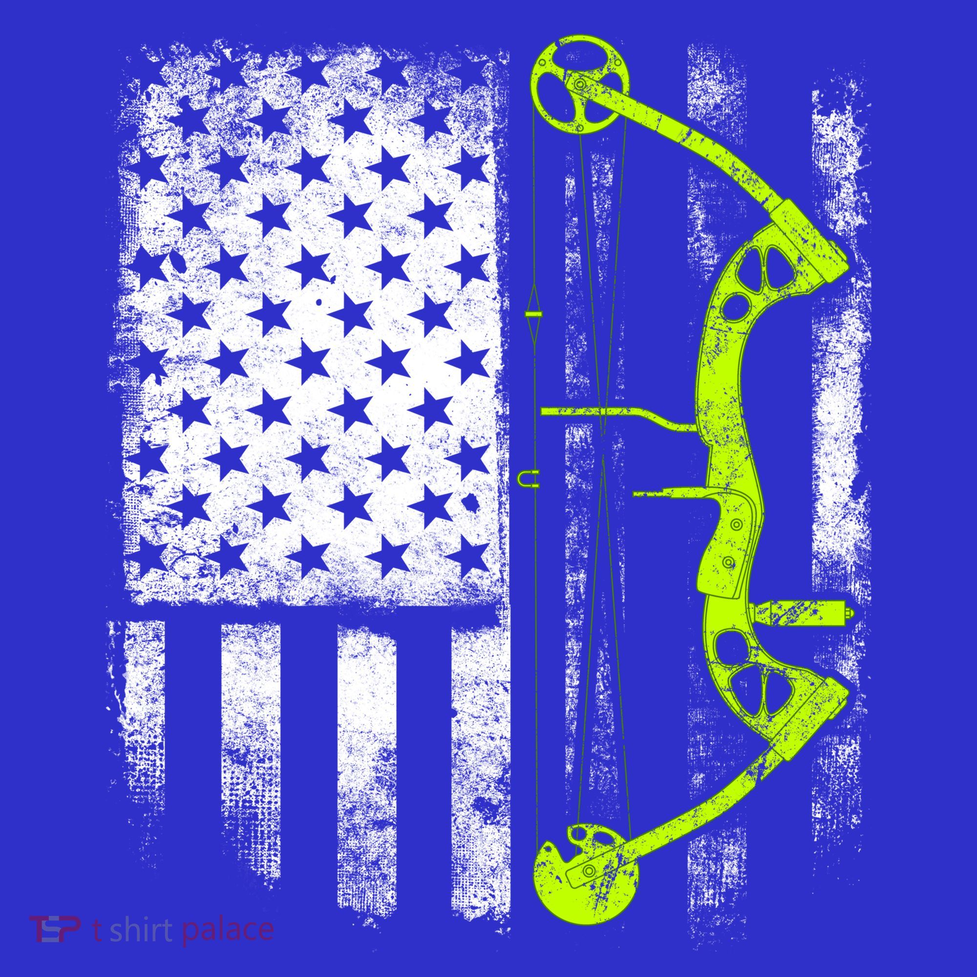 Archery Compound Bow Usa Flag Gift Visor