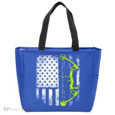 Archery Compound Bow Usa Flag Gift Tote Bag