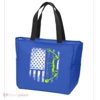 Archery Compound Bow Usa Flag Gift Tote Bag thumb 3