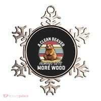A Clean Beaver Always Gets More Wood Ornament thumb 0