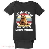 A Clean Beaver Always Gets More Wood Baby Bodysuit thumb 0