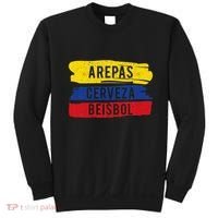 Arepas Cerveza Beisbol Funny Gift For Venezuela Baseball Fan Sweatshirt thumb 0