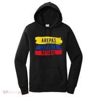 Arepas Cerveza Beisbol Funny Gift For Venezuela Baseball Fan Women's Hoodie thumb 0