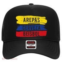 Arepas Cerveza Beisbol Funny Gift For Venezuela Baseball Fan Hat thumb 0