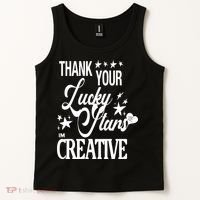 Alessia Cara Black Dead Man Thank You Lucky Stars Im Creative Tank Top thumb 2