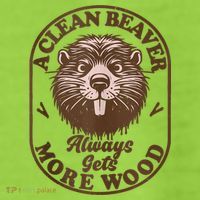 A Clean Beaver Always Gets More Wood Graphic Funny Raunchy Adult Drive Performance Visor thumb 2