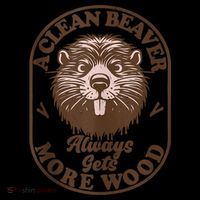 A Clean Beaver Always Gets More Wood Graphic Funny Raunchy Kids Colorblock Raglan Jersey thumb 2