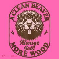 A Clean Beaver Always Gets More Wood Graphic Funny Raunchy Stripe Pom Pom Beanie thumb 2