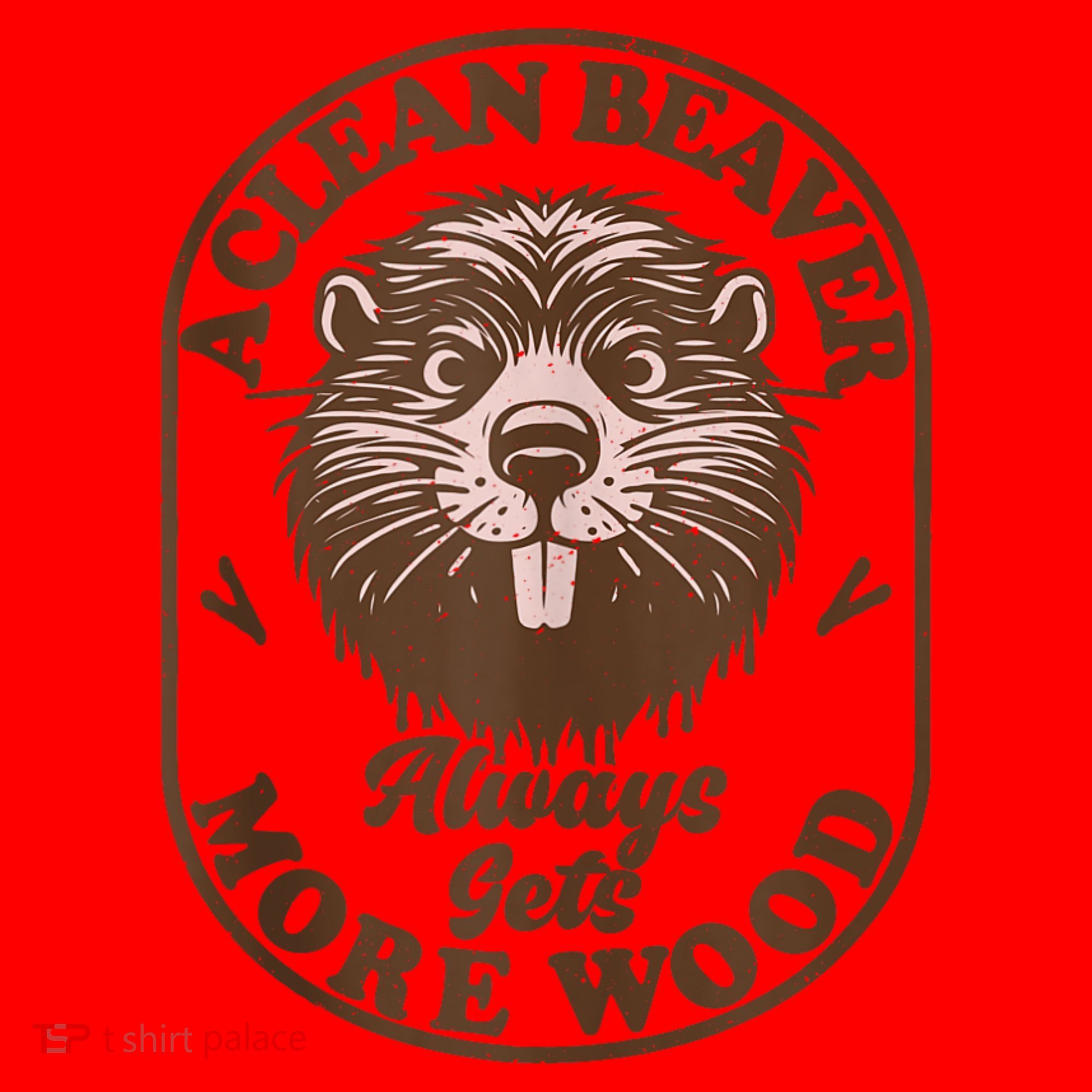 A Clean Beaver Always Gets More Wood Graphic Funny Raunchy Santa Hat