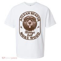 A Clean Beaver Always Gets More Wood Graphic Funny Raunchy Sueded Cloud Jersey T-Shirt thumb 0