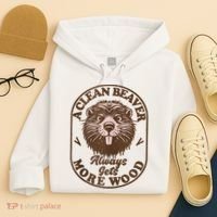 A Clean Beaver Always Gets More Wood Graphic Funny Raunchy Hoodie thumb 4