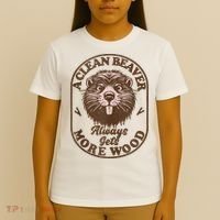 A Clean Beaver Always Gets More Wood Graphic Funny Raunchy T-Shirt thumb 4