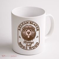 A Clean Beaver Always Gets More Wood Graphic Funny Raunchy Coffee Mug thumb 1