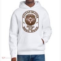 A Clean Beaver Always Gets More Wood Graphic Funny Raunchy District V.I.T. Heavyweight Hoodie thumb 0