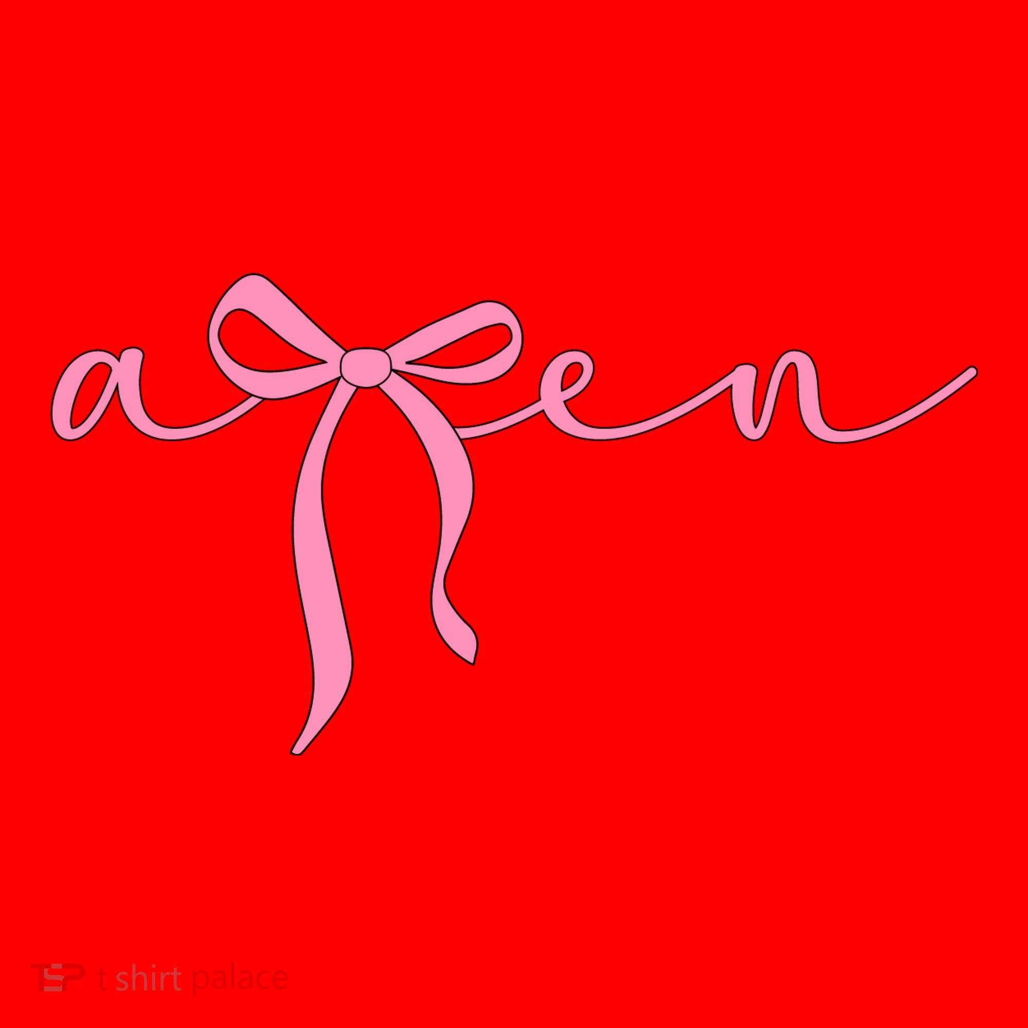 Amen Coquette Bow Santa Hat