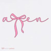 Amen Coquette Bow Ornament thumb 1