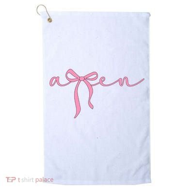 Amen Coquette Bow Golf Towel