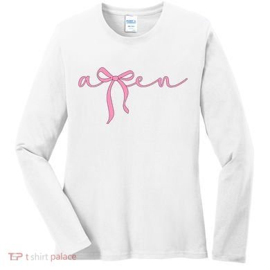Amen Coquette Bow Women's Long Sleeve Shirt