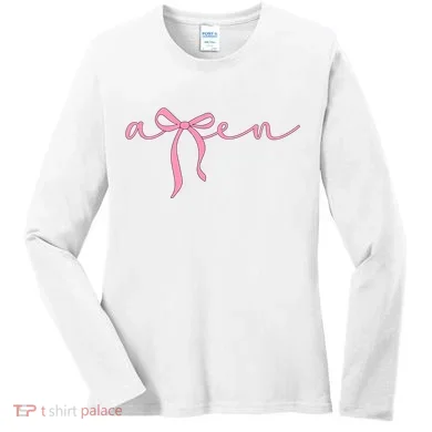 Amen Coquette Bow Women's Long Sleeve Shirt
