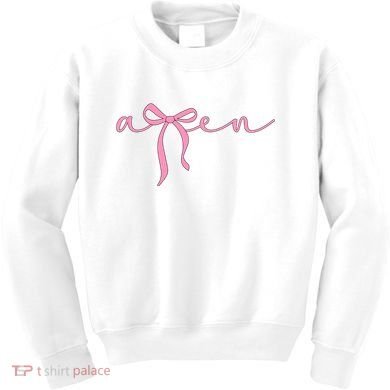 Amen Coquette Bow Kids Sweatshirt