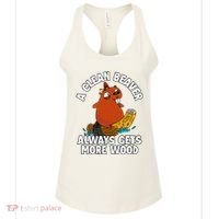 A Clean Beaver Always Gets More Wood Women's Tank Top thumb 0