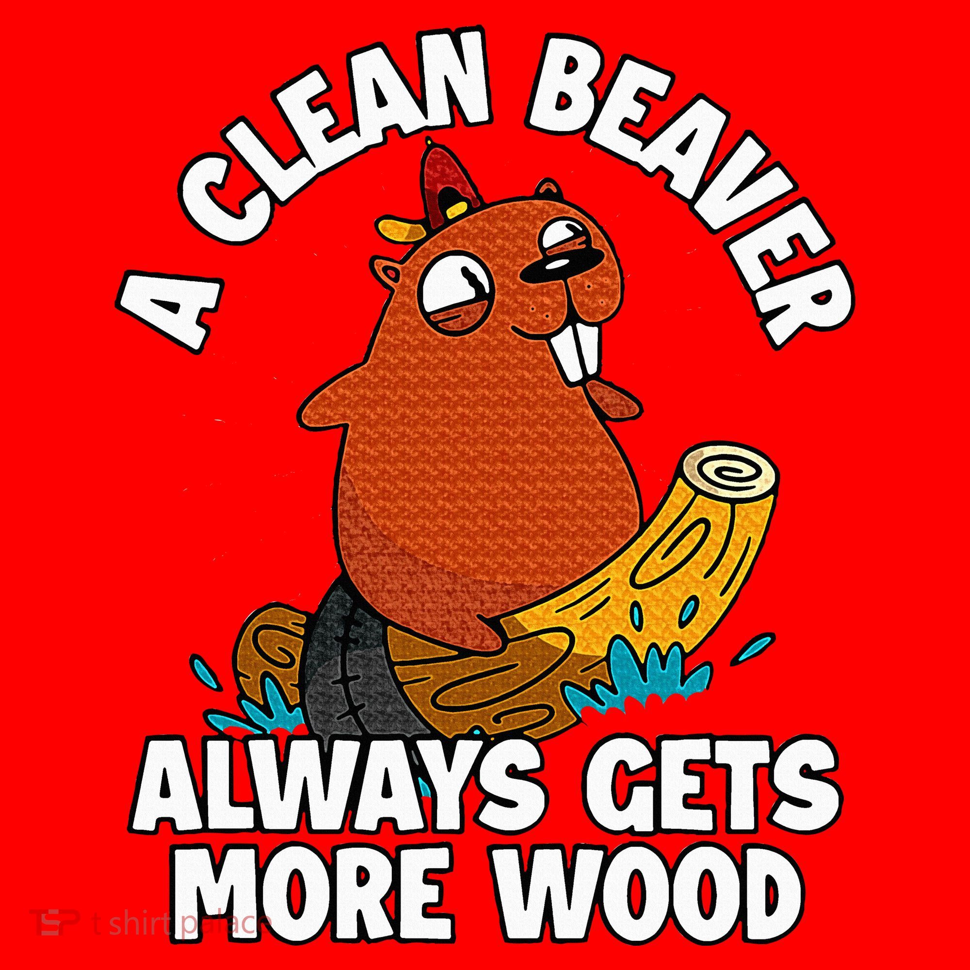 A Clean Beaver Always Gets More Wood Santa Hat
