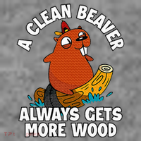 A Clean Beaver Always Gets More Wood Toddler Hoodie thumb 2